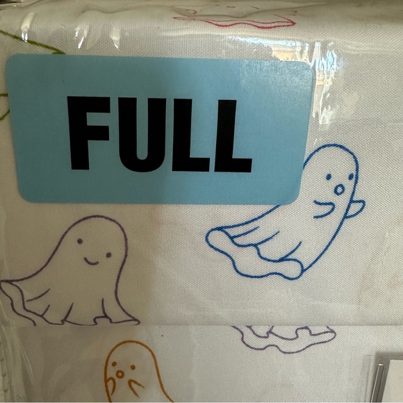 Rae Dunn Halloween Ghost Sheet Set FULL Size – Pastel NWT - Picture 6 of 7
